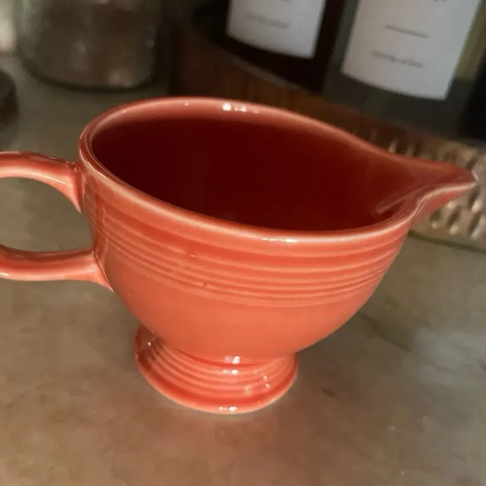 vintage 97' Fiesta ware persimmon creamer vintage